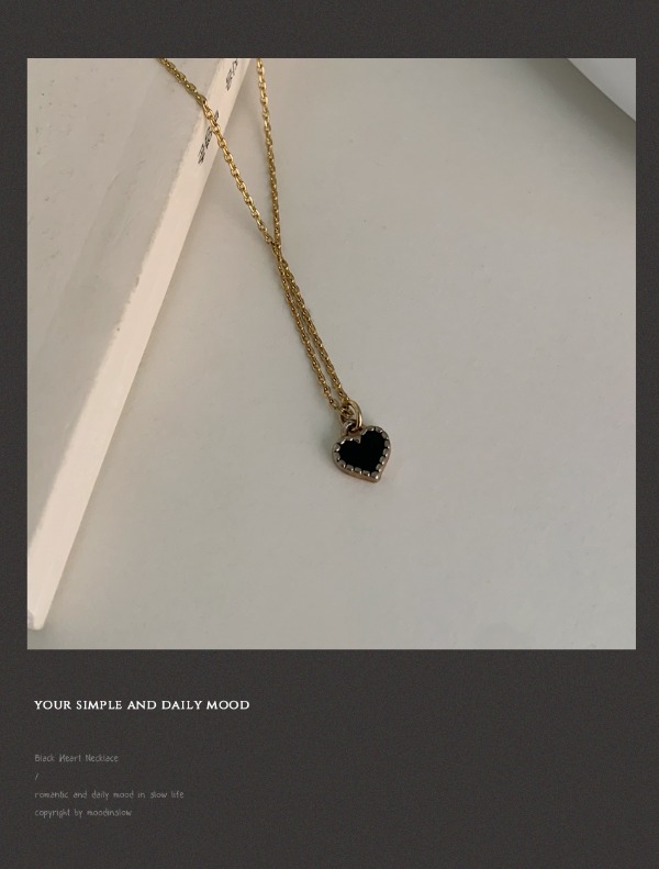 Mini heart necklace - gold